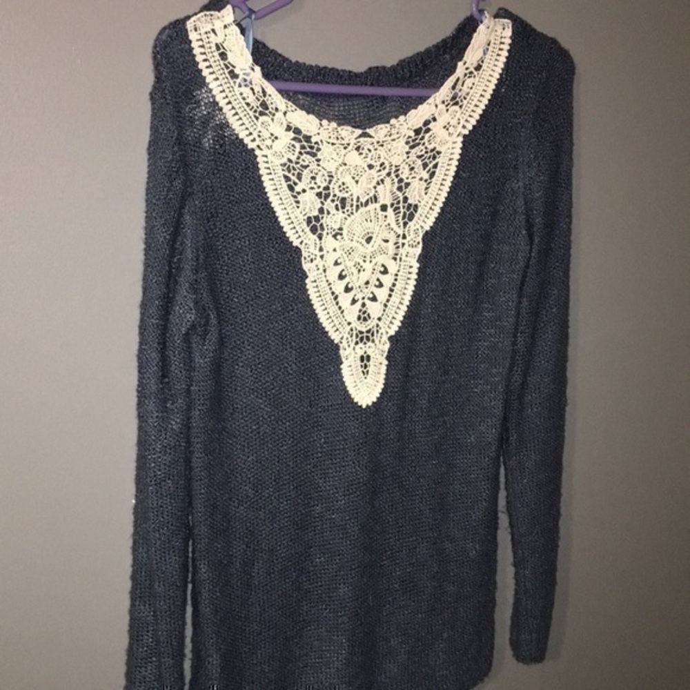Navy blue sweater